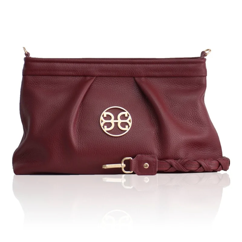 Bonendis Kiss Large Δερμάτινο γυναικείο Pouch - Cherry Red