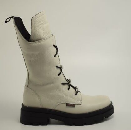 Commanchero δερμάτινα γυναικεία μποτάκια σε λευκό χρώμα