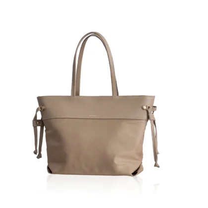 Bonendis Celia Shopper γυναικεία Τσάντα από ύφασμα και δέρμα - Taupe