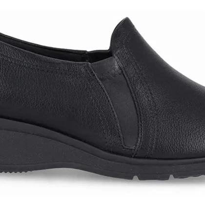 Piccadilly Ανατομικά Γυναικεία μοκασίνια σε μαύρο χρώμα