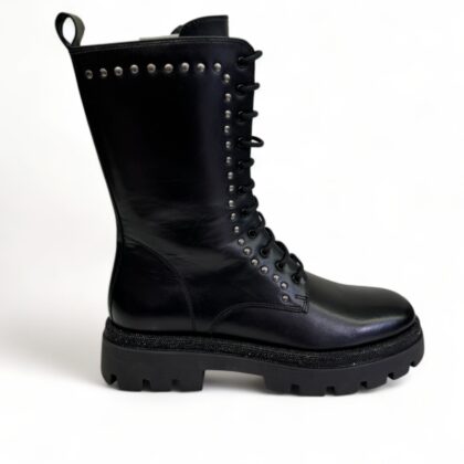 Studio mode γυναικεία δερμάτινα αρβυλάκια με μεταλλικές λεπτομέρειες & στρας