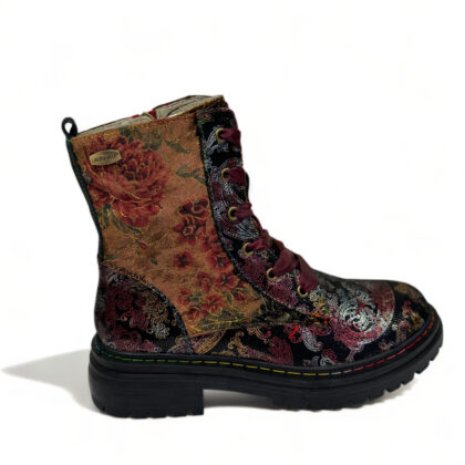 Laura Vita Aurora rouge Γυναικεία δερμάτινα μποτάκια