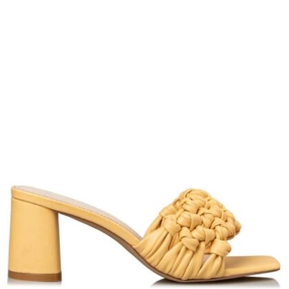 Envie γυναικείο mule σε κίτρινο χρώμα