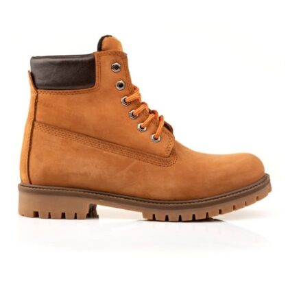 Boxer δερμάτινα ανδρικά μποτάκια σε ναμπούκ δέρμα