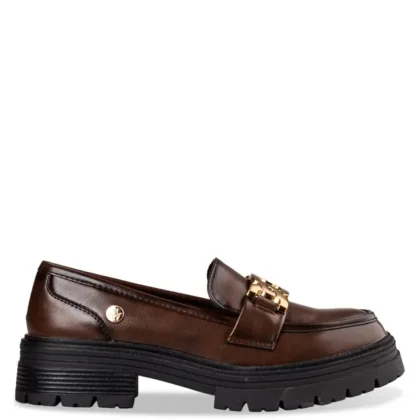 Envie Loafer γυναικεία μοκασίνια σε καφέ χρώμα