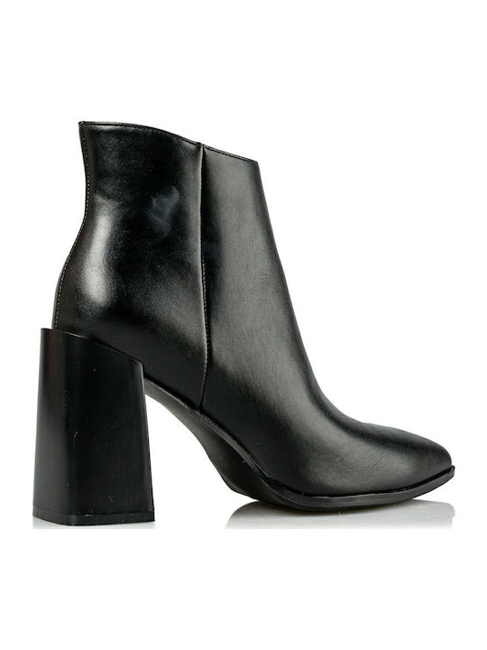 Envie Shoes Γυναικεία Μποτάκια Αστραγάλου με Ψηλό Τακούνι σε μαύρο χρώμα - Image 3