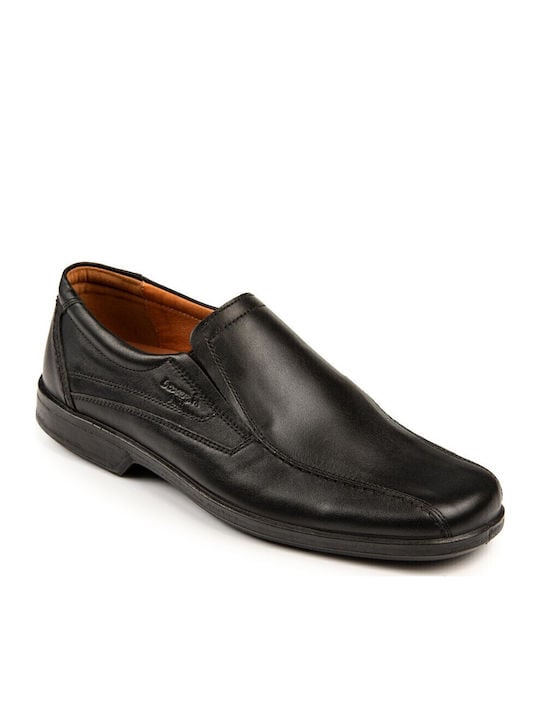 Boxer Loafer Δερμάτινα Ανδρικά Casual Παπούτσια Ανατομικά Μαύρα - Image 5