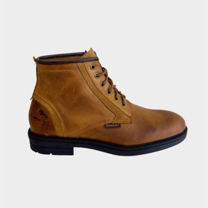 Commanchero Original Ανδρικό Δερμάτινο μποτάκι σε ταμπά χρώμα