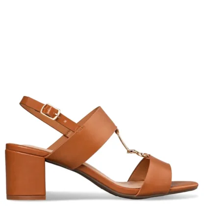 Envie MID-HEEL SANDALS γυναικείο πέδιλο σε ταμπά χρώμα