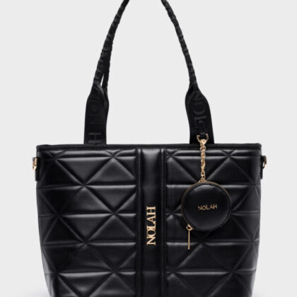 Nolah Ava Black γυναικεία τσάντα ώμου & χιαστί σε μαύρο χρώμα