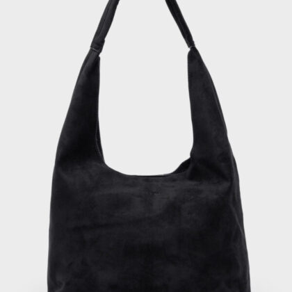 Nolah Nora Black Light Gold γυναικεία τσάντα ώμου σε μαύρο χρώμα