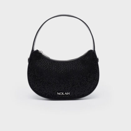 Nolah Lunar Black Silver γυναικεία τσάντα ώμου & χιαστί σε μαύρο