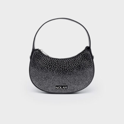 Nolah Lunar White Silver γυναικεία τσάντα ώμου & χιαστί με strass