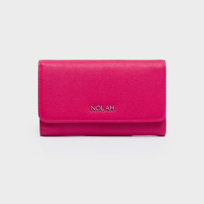 Nolah Kamala Hot Pink Silver γυναικείο πορτοφόλι σε φούξια χρώμα