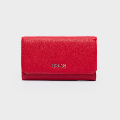 Nolah Kamala Red Silver γυναικείο πορτοφόλι σε κόκκινο χρώμα