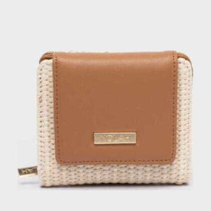 Nolah Toulouse Καφέ γυναικείο πορτοφόλι σε καφέ χρώμα