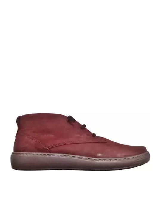 Relax shoe Δερμάτινα Ανατομικά Γυναικεία μποτάκια σε καφέ χρώμα