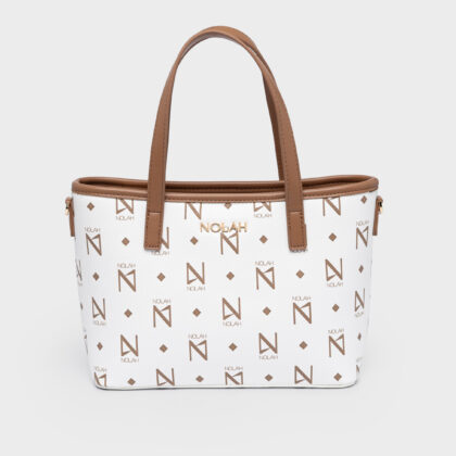 Nolah Jenilda White γυναικεία τσάντα ώμου & χιαστί σε λευκό χρώμα