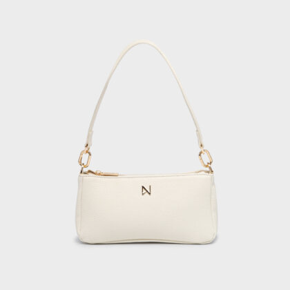 Nolah Flavia Ivory γυναικεία τσάντα ώμου & χιαστί σε ιβουάρ