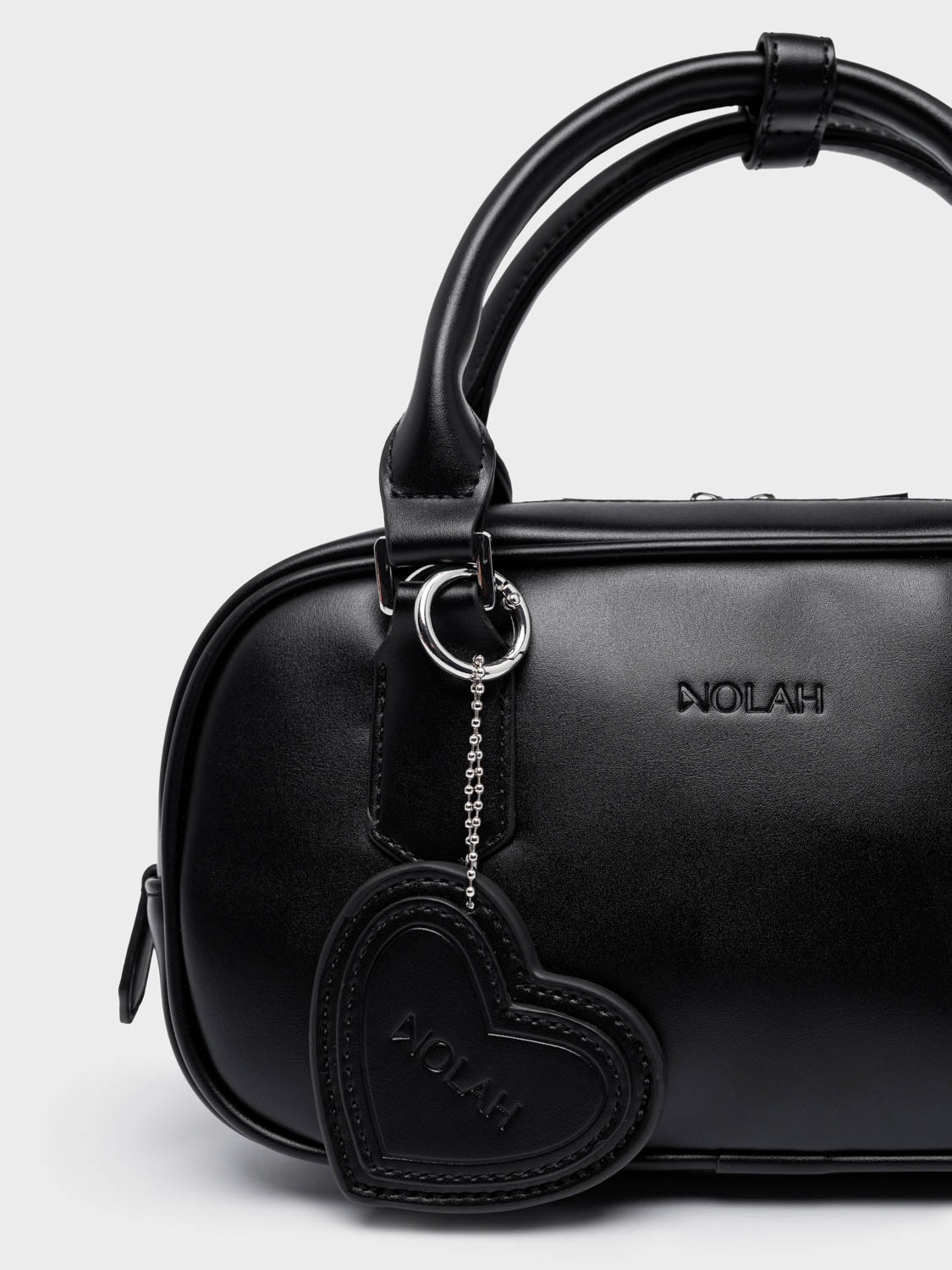 Nolah Lovey Black Silver γυναικεία τσάντα ώμου & χιαστί σε μαύρο χρώμα - Image 2