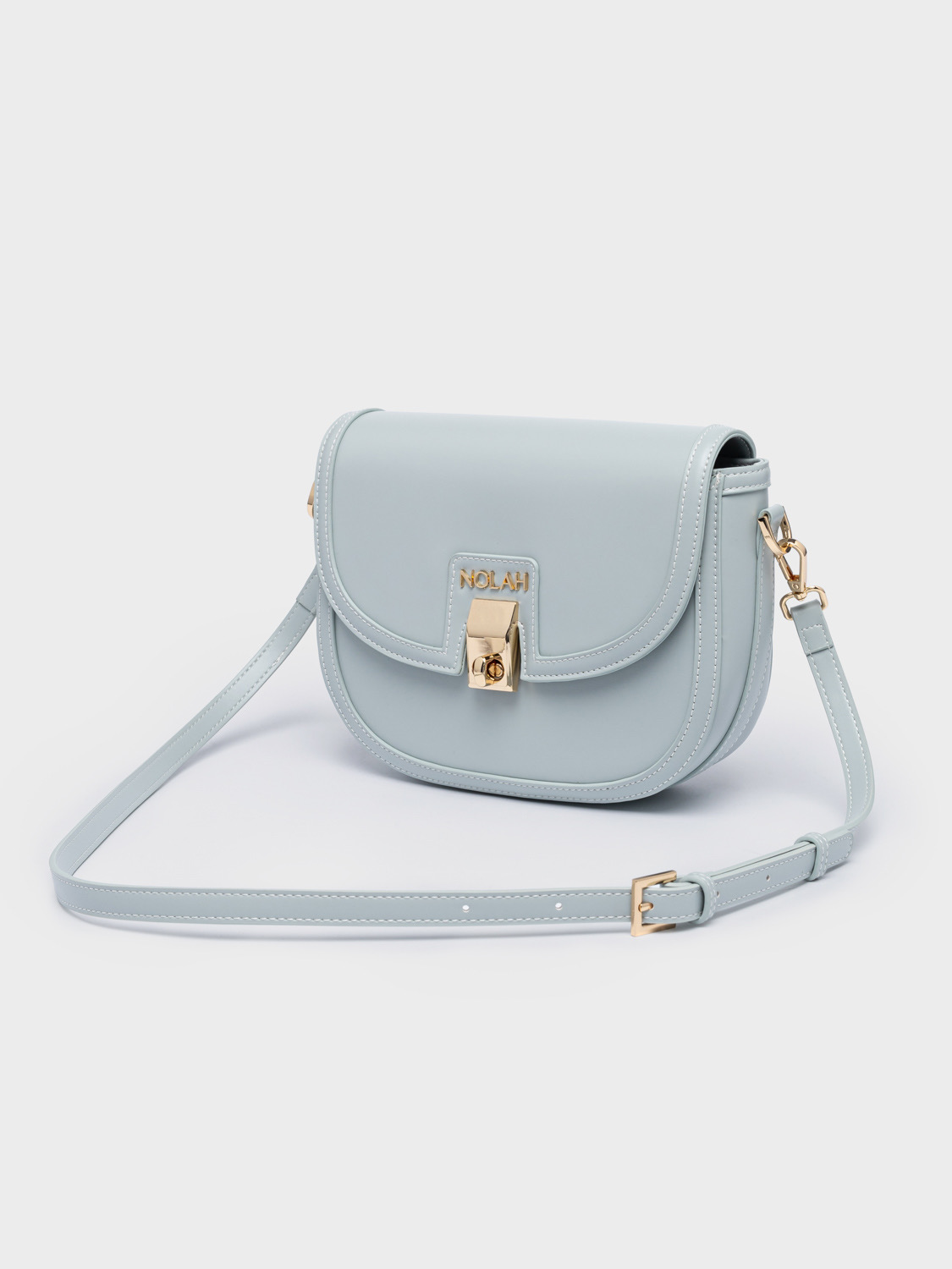 Nolah Madrid Ciel γυναικεία τσάντα ώμου & χιαστί σε γαλάζιο χρώμα - Image 4