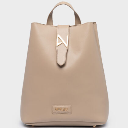 Nolah Lauren Beige γυναικεία τσάντα πλάτης σε μπεζ χρώμα