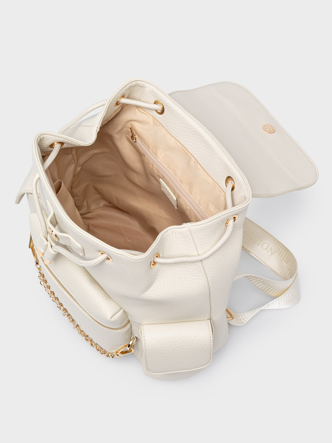 Nolah Tasha Ivory γυναικεία τσάντα πλάτης σε ιβουάρ χρώμα - Image 2