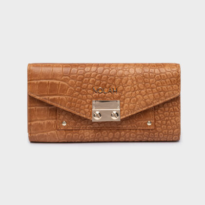 Nolah Ron Brown γυναικείο πορτοφόλι σε καφέ χρώμα