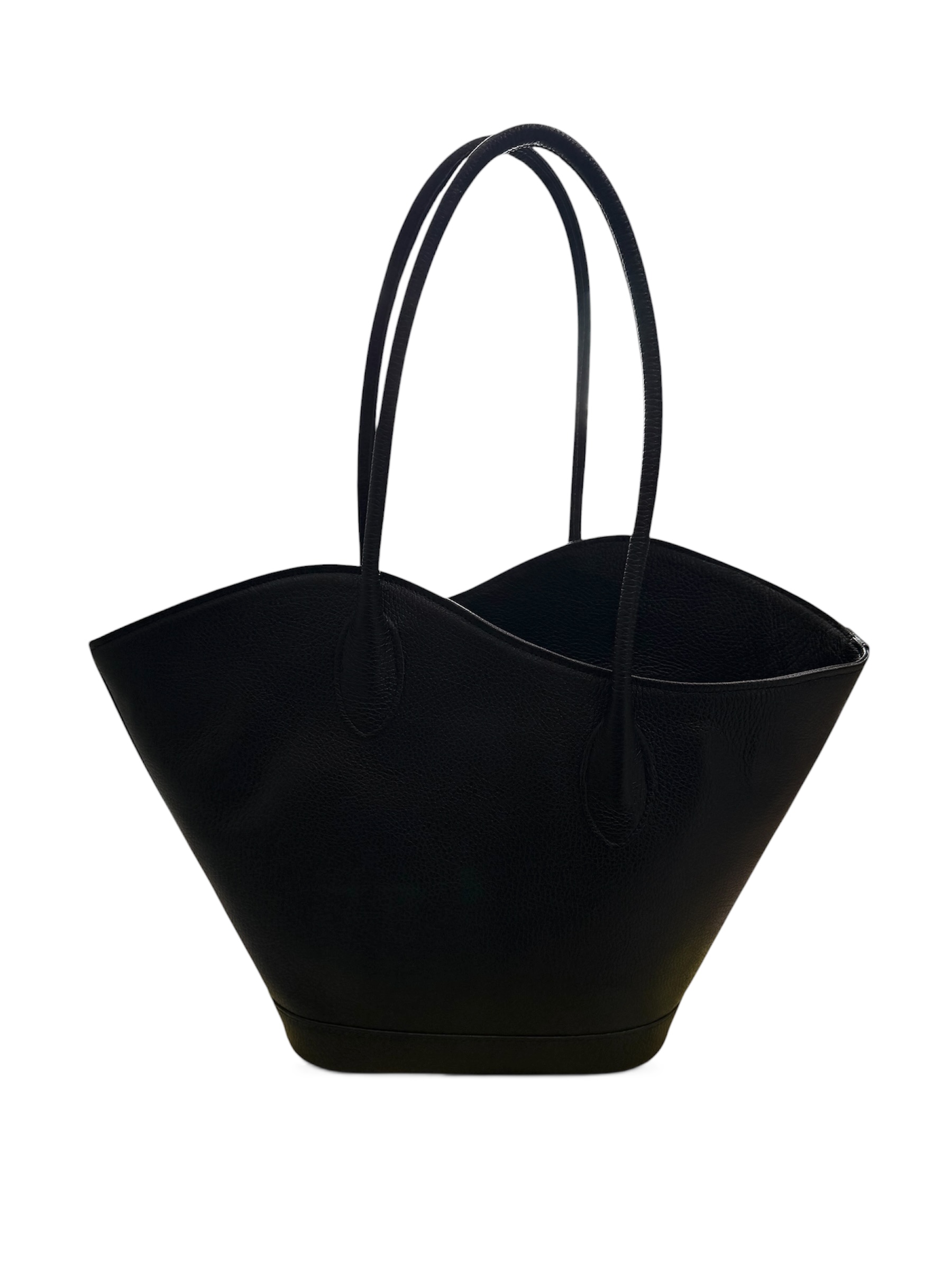 Bonendis Wave Tote in Black Leather γυναικεία τσάντα δερμάτινη σε μαύρο χρώμα - Image 2