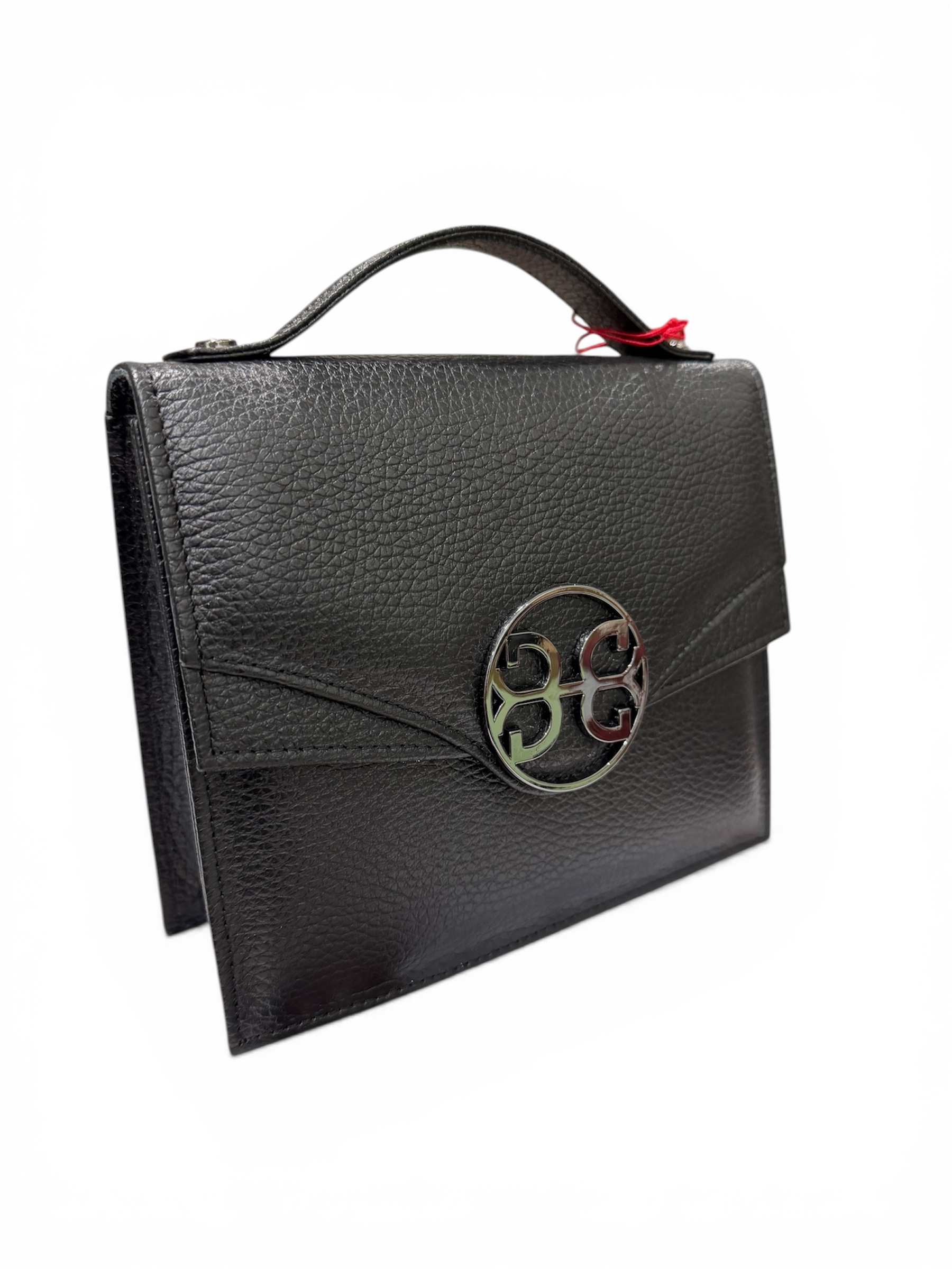 Bonendis Dahlia in black leather γυναικεία δερμάτινη τσάντα χειρός & ώμου - Image 3