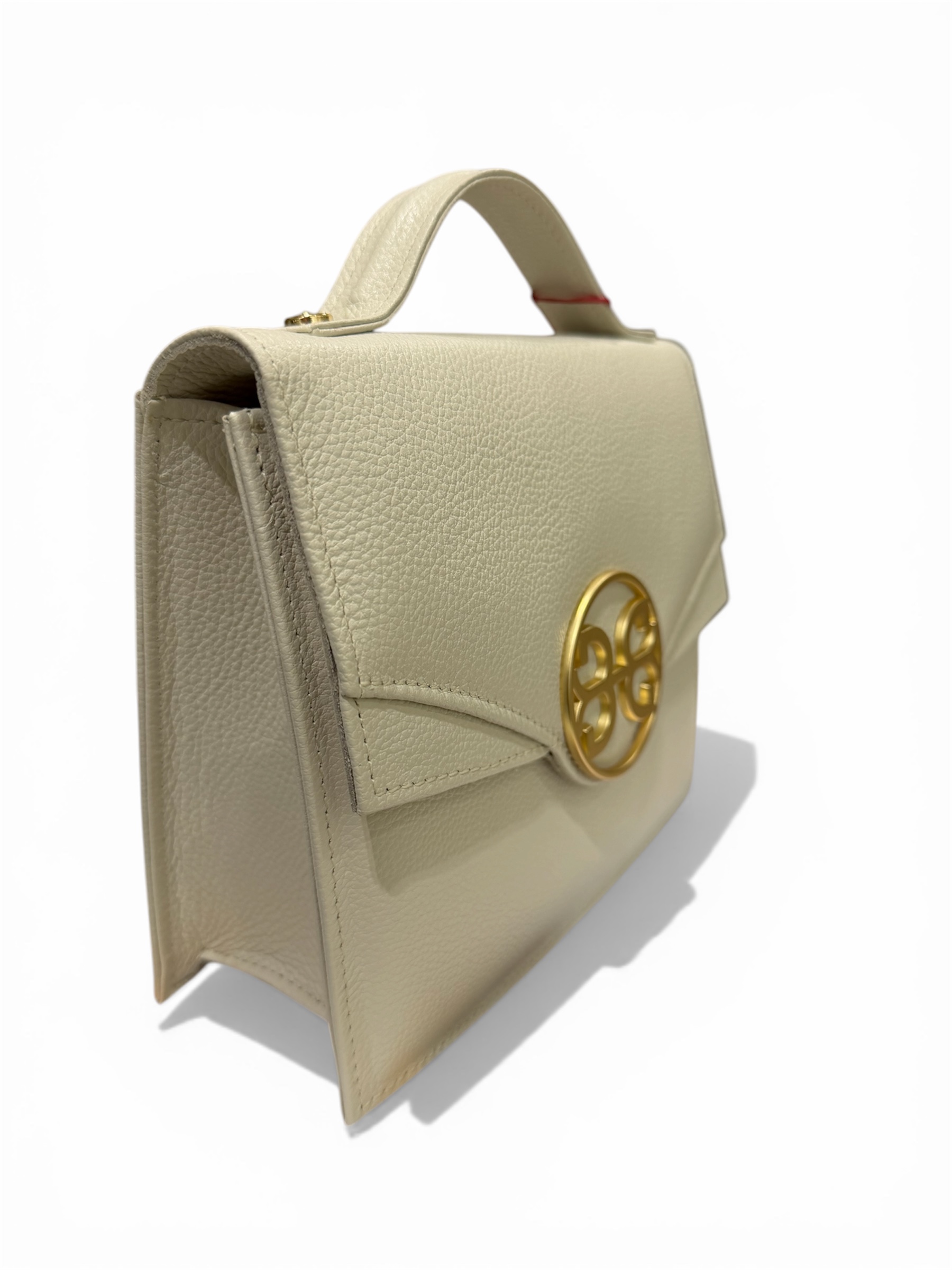 Bonendis Dahlia in Cream Leather γυναικείο δερμάτινο τσαντάκι σε κρεμ χρώμα - Image 3