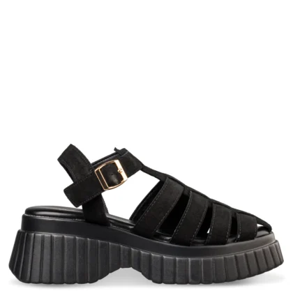 Envie flatform sandals γυναικεία πέδιλα σε μαύρο χρώμα