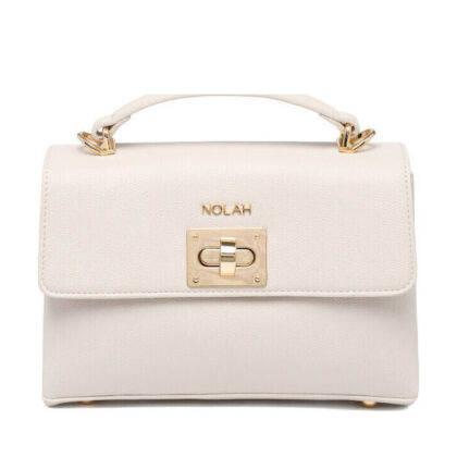 Nolah Alba Offwhite γυναικείο τσαντάκι χειρός & ώμου σε ιβουάρ χρώμα