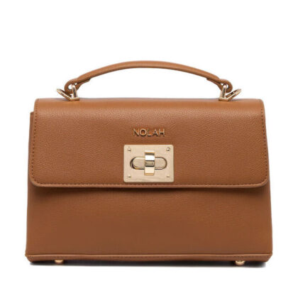 Nolah Alba Brown γυναικείο τσαντάκι χειρός & ώμου σε καφέ χρώμα