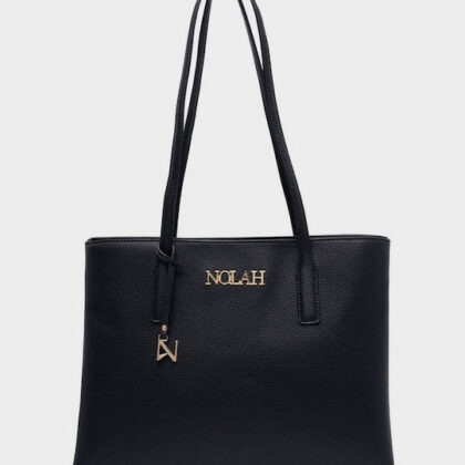Nolah Valia Black γυναικεία τσάντα ώμου σε μαύρο χρώμα