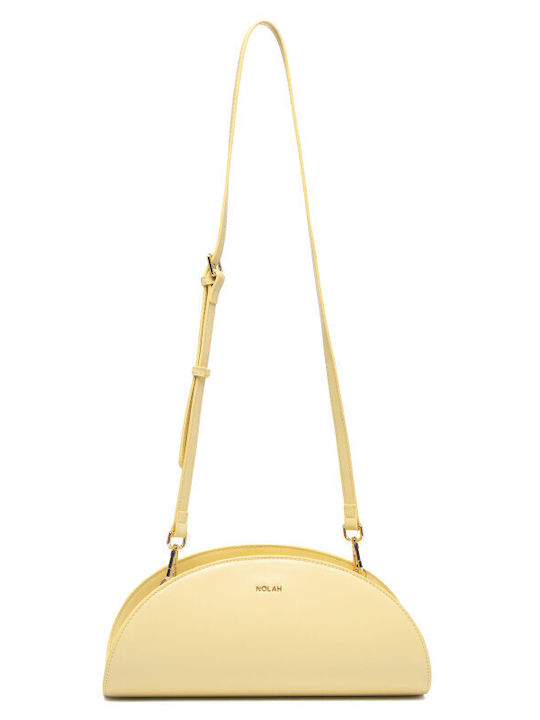 Nolah Coralia Butter Yellow γυναικεία τσάντα ώμου σε κίτρινο χρώμα