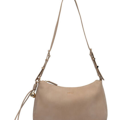 Nolah Antoine Beige γυναικεία τσάντα ώμου & χιαστί σε μπεζ χρώμα