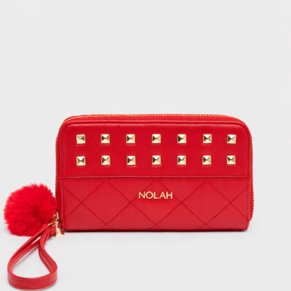 Nolah Treasure Red γυναικείο πορτοφόλι μεγάλο σε κόκκινο χρώμα