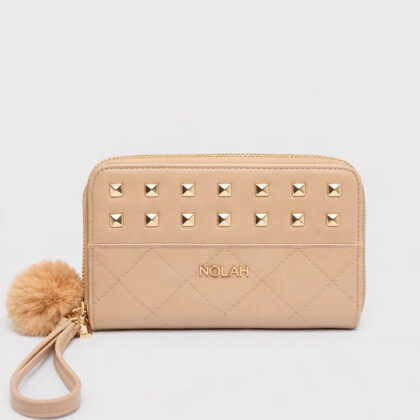 Nolah Treasure Beige γυναικείο μεγάλο πορτοφόλι σε μπεζ χρώμα