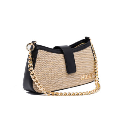 Nolah Riviera Beige-Black γυναικεία τσάντα ώμου & χιαστί