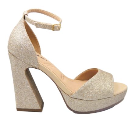 Piccadilly glamourours γυναικεία ανατομικά πέδιλα σε χρυσό χρώμα