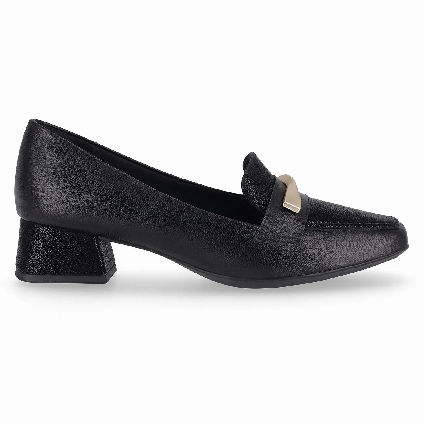 Piccadilly ανατομικές γόβες με χαμηλό τακούνι σε μαύρο χρώμα