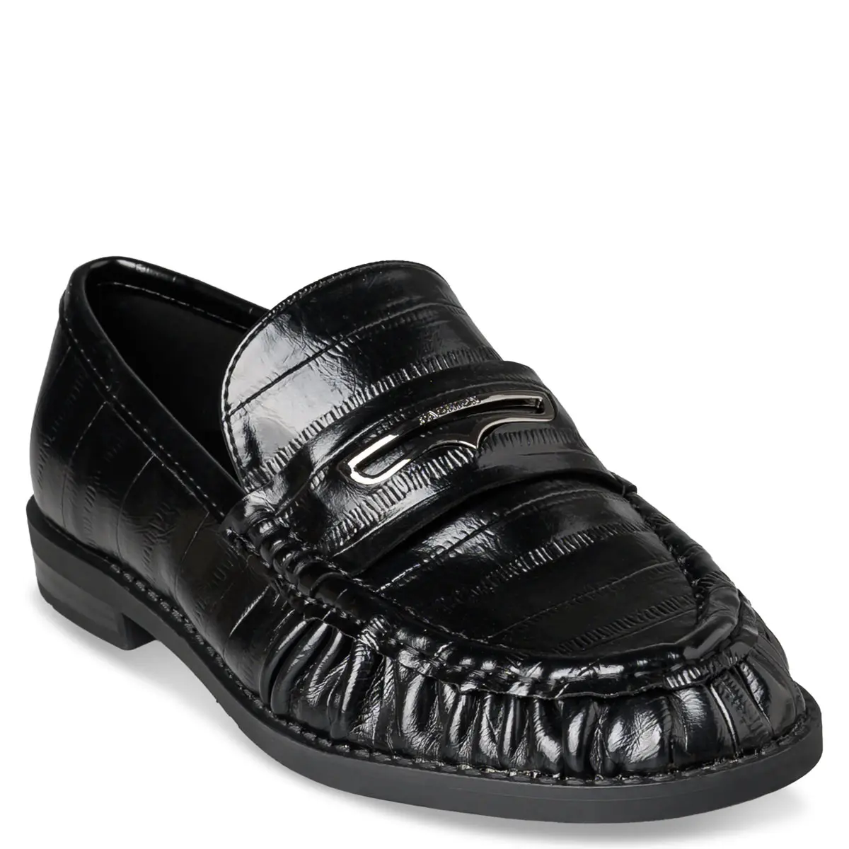 Envie LOAFERS γυναικεία μοκασίνια με σούρα σε μαύρο χρώμα - Image 6