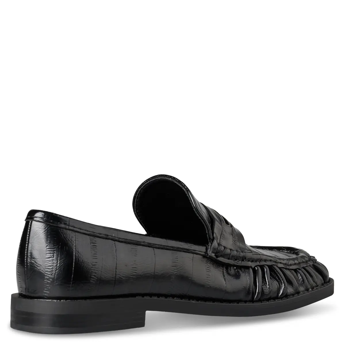 Envie LOAFERS γυναικεία μοκασίνια με σούρα σε μαύρο χρώμα - Image 2