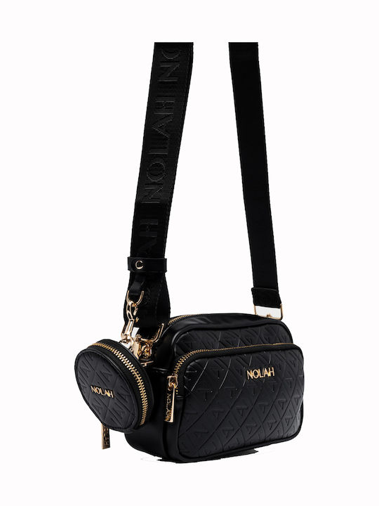 Nolah Globe Black γυναικεία τσάντα ώμου & χιαστί σε μαύρο χρώμα - Image 4