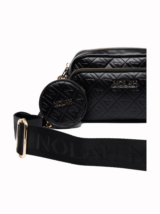 Nolah Globe Black γυναικεία τσάντα ώμου & χιαστί σε μαύρο χρώμα - Image 2