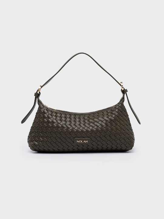 Nolah Gilda Olive Light Gold γυναικεία τσάντα ώμου & χιαστί σε λαδί χρώμα