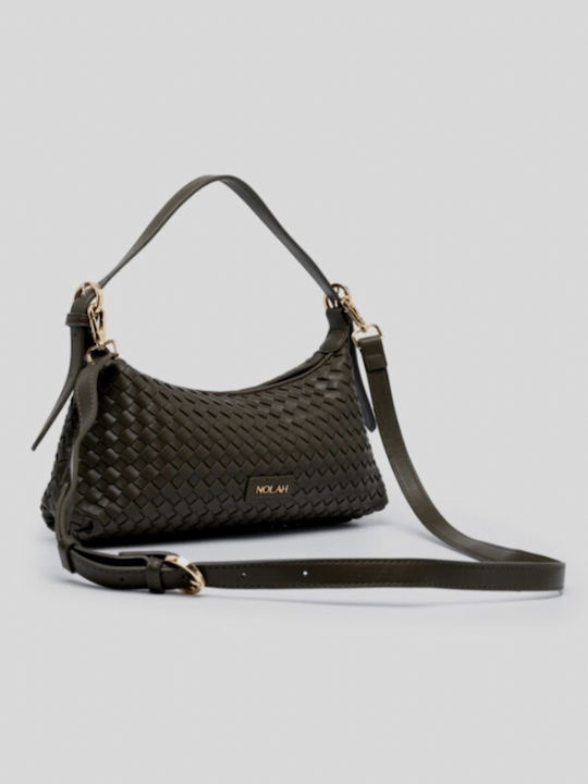 Nolah Gilda Olive Light Gold γυναικεία τσάντα ώμου & χιαστί σε λαδί χρώμα - Image 2