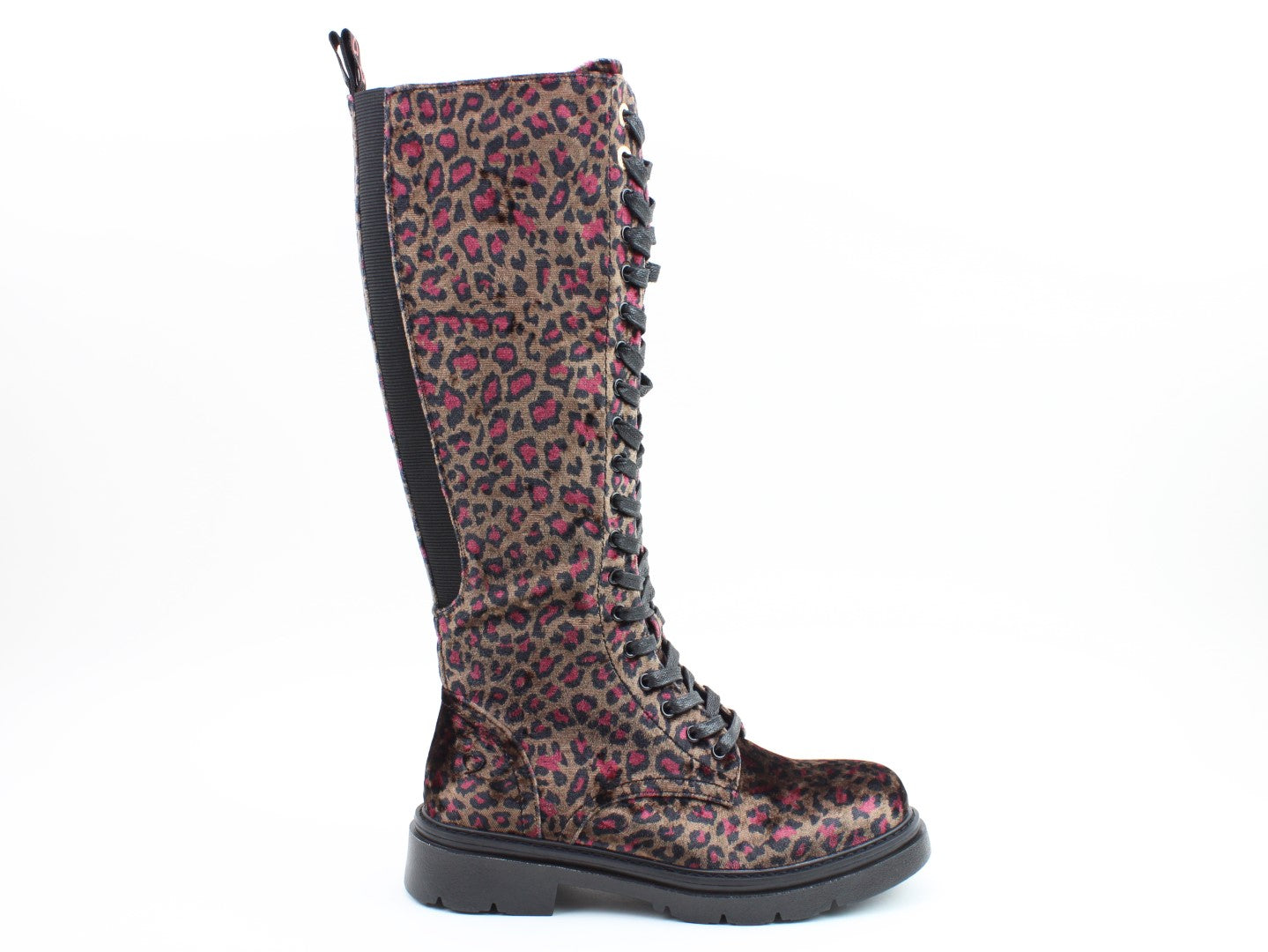 Heavenly feet Avalon Print CURVY CALF FIT ανατομική γυναικεία μπότα σε λεοπάρ