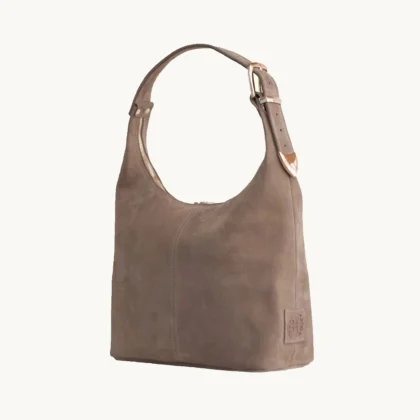 Bonendis Serena in Mocca Suede Γυναικεία δερμάτινη τσάντα ώμου